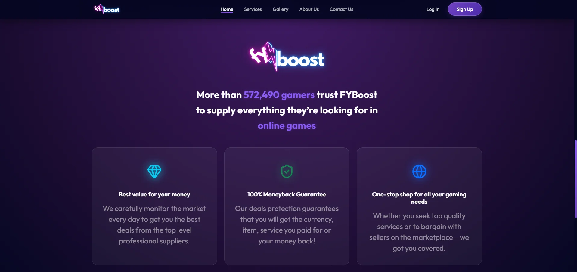 Gaming Services & Marketplace (FYBoost) gallery 4