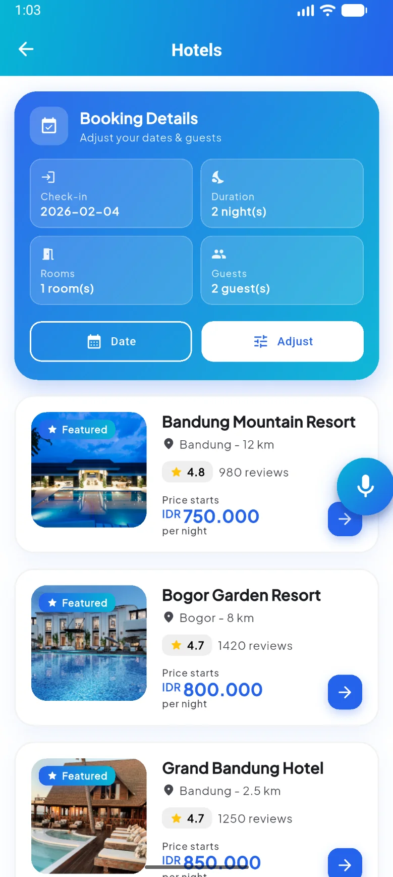 AI Travel Concierge App gallery 3