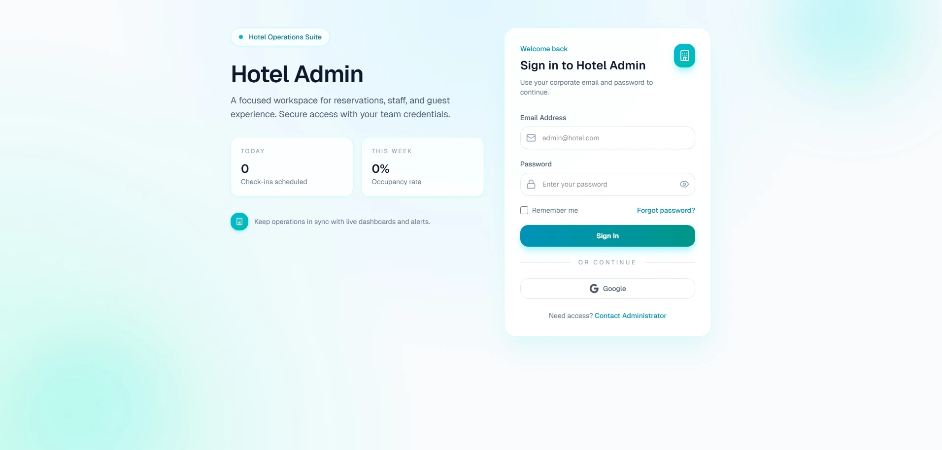 Zenith Hotel Ops