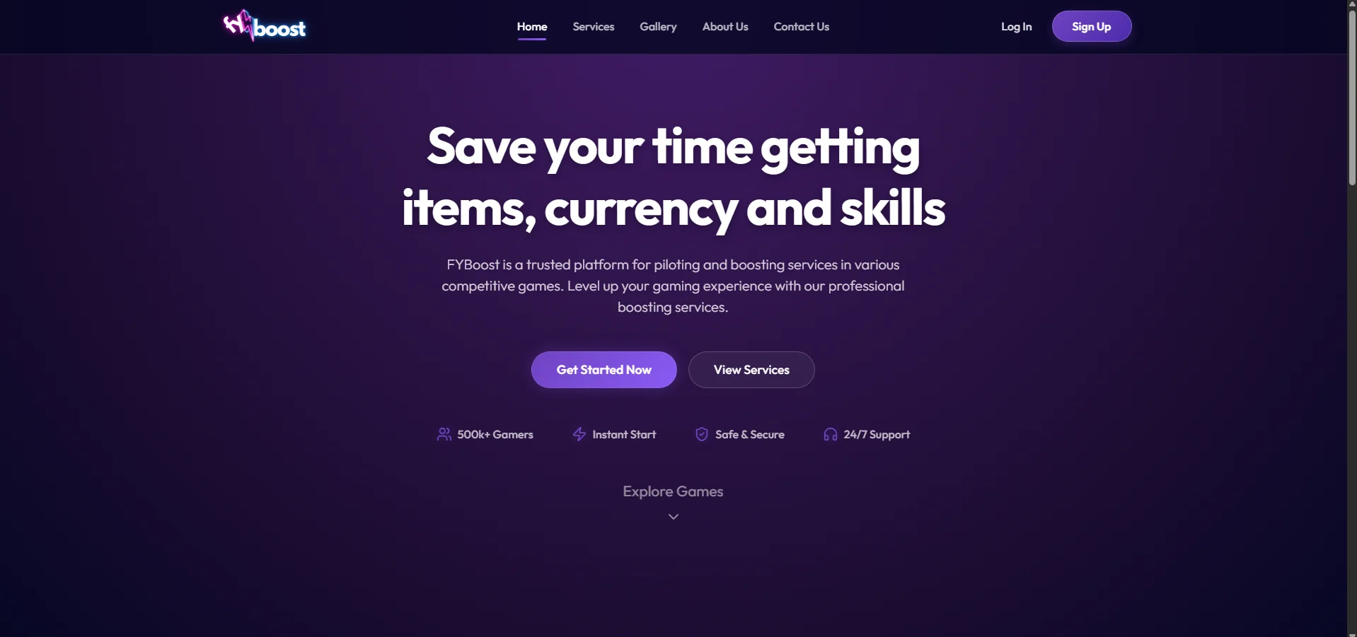 Gaming Services & Marketplace (FYBoost)