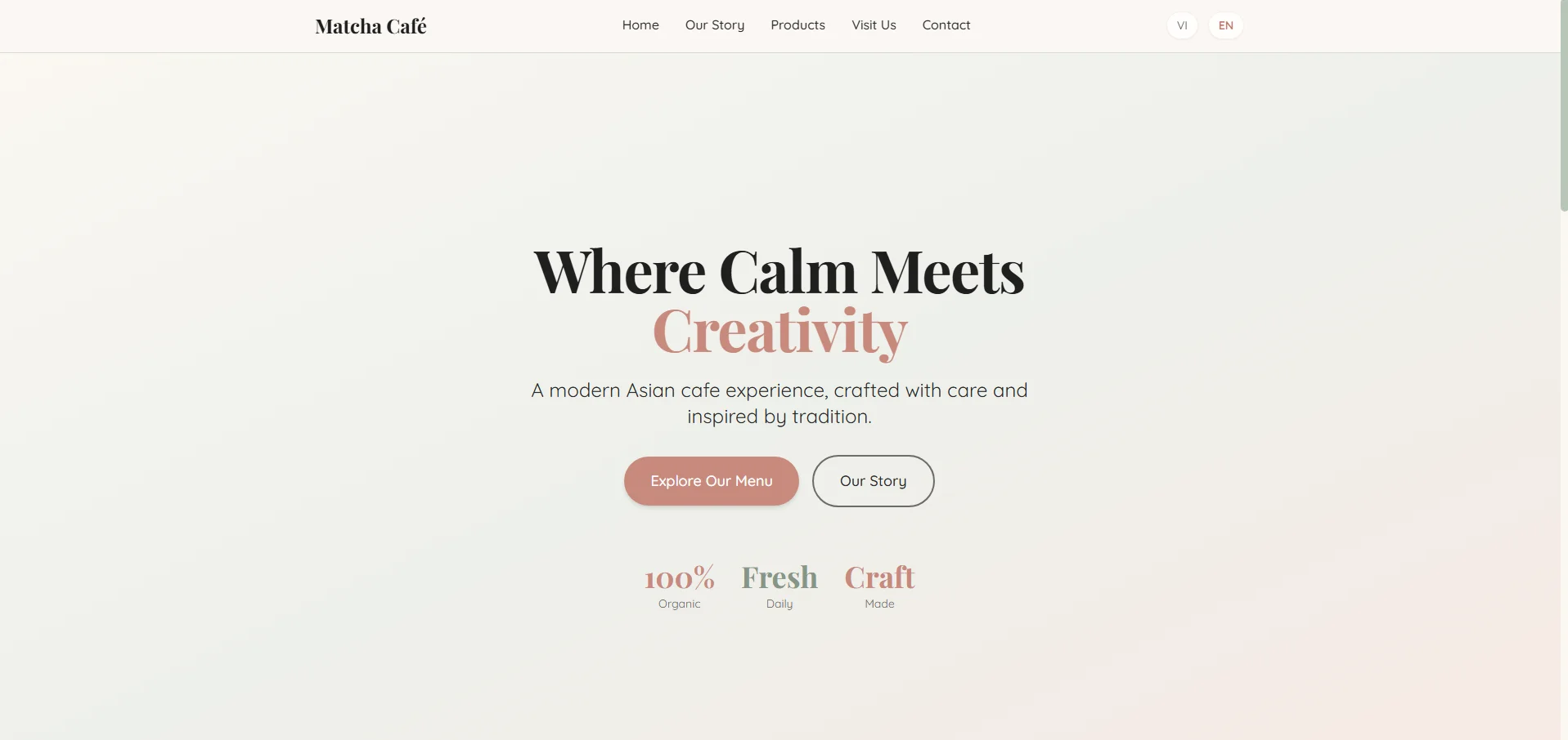 Matcha Cafe Platform