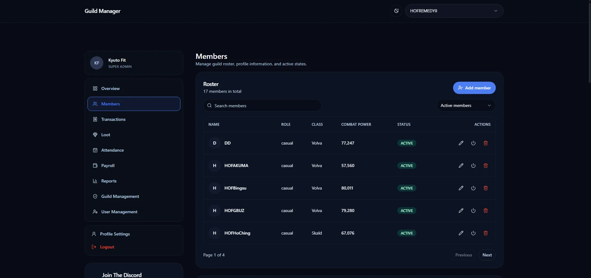 Guild Management System – Legend of Ymir gallery 3