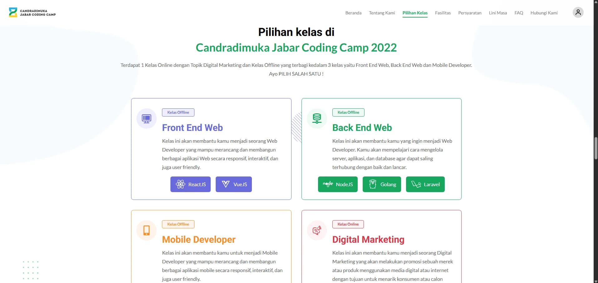 Jabar Digital Academy Website gallery 2